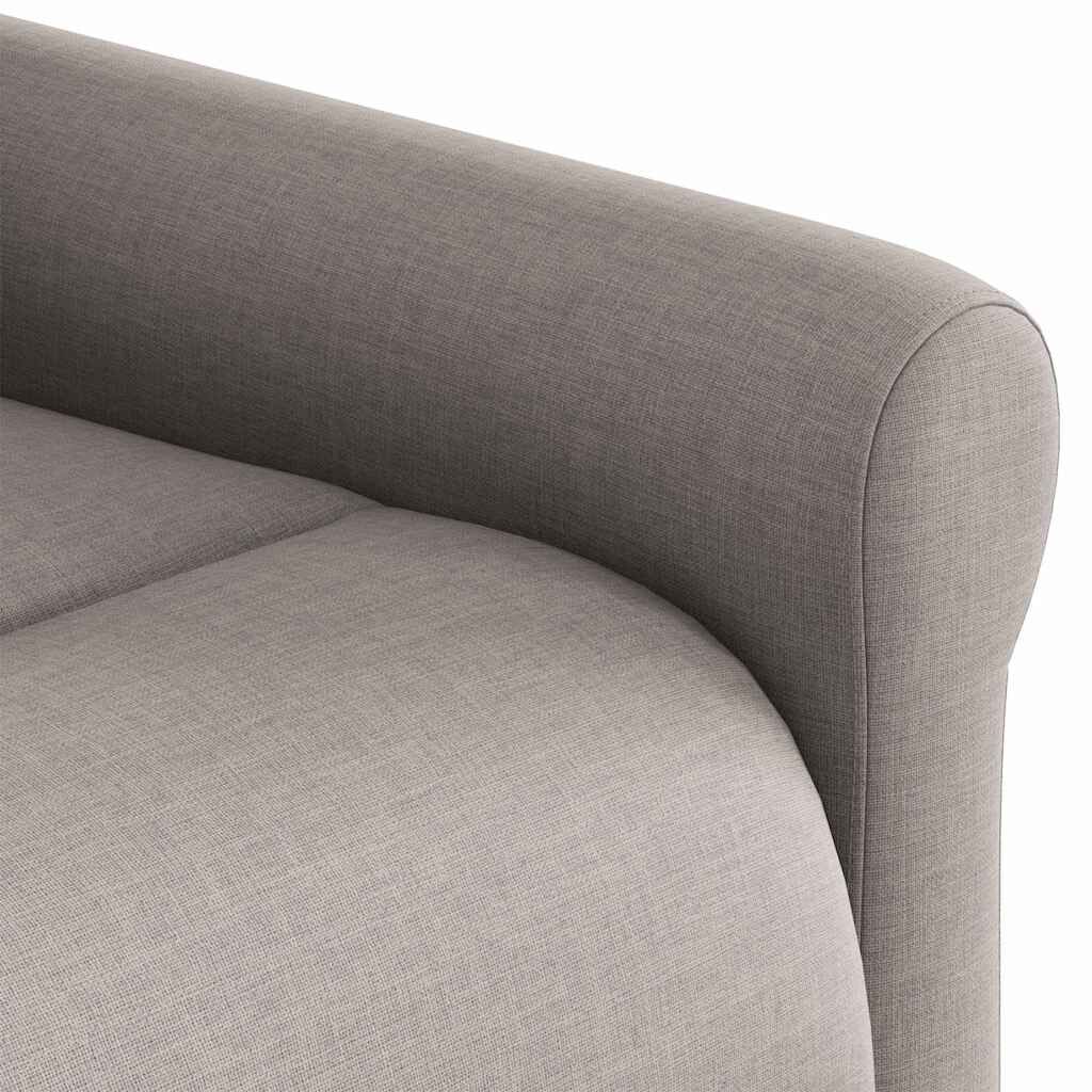 vidaXL Πολυθρόνα Ανακλινόμενη με Ανύψωση Χρώμα Taupe Υφασμάτινη