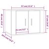 vidaXL Έπιπλο Τηλεόρασης Επιτοίχιο Λευκό 57 x 34,5 x 40 εκ.