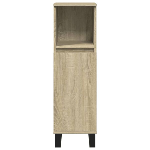 vidaXL Ντουλάπι Μπάνιου Sonoma Δρυς 30x30x100 εκ. Επεξεργασμένο Ξύλο