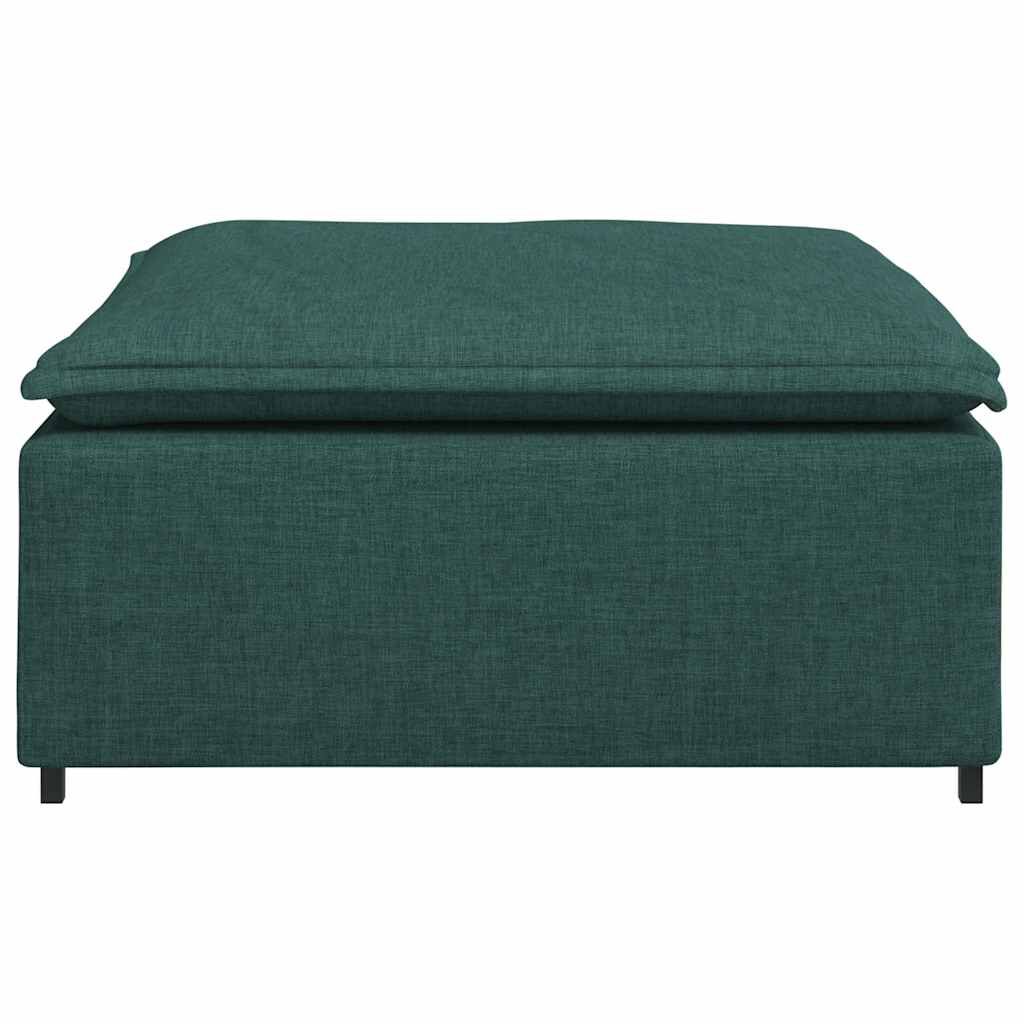 vidaXL Υποπόδιο Καναπέ Σκούρο Πράσινο 100x100x48 εκ.