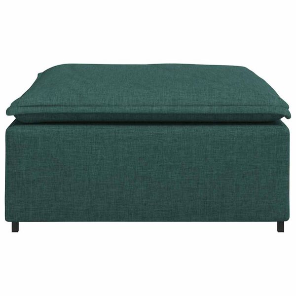 vidaXL Υποπόδιο Καναπέ Σκούρο Πράσινο 100x100x48 εκ.