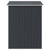 vidaXL Αποθήκη Κήπου Ανθρακί 204 x 132 x 186 εκ. Ατσάλινη