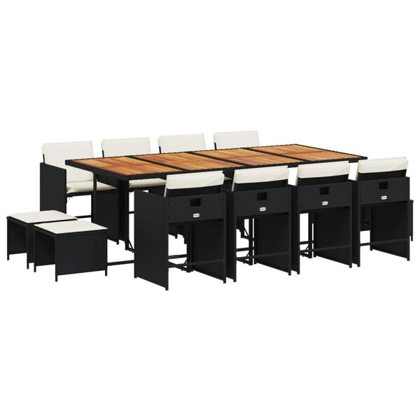 vidaXL &Sigma;&epsilon;&tau; &Tau;&rho;&alpha;&pi;&epsilon;&zeta;&alpha;&rho;ί&alpha;&sigmaf; &Kappa;ή&pi;&omicron;&upsilon; 13&tau;&epsilon;&mu;. &Mu;&alpha;ύ&rho;&omicron; &alpha;&pi;ό &Sigma;&upsilon;&nu;&theta;. &Rho;&alpha;&tau;ά&nu; &mu;&epsilon; &Mu;&alpha;&xi;&iota;&lambda;ά&rho;&iota;&alpha;