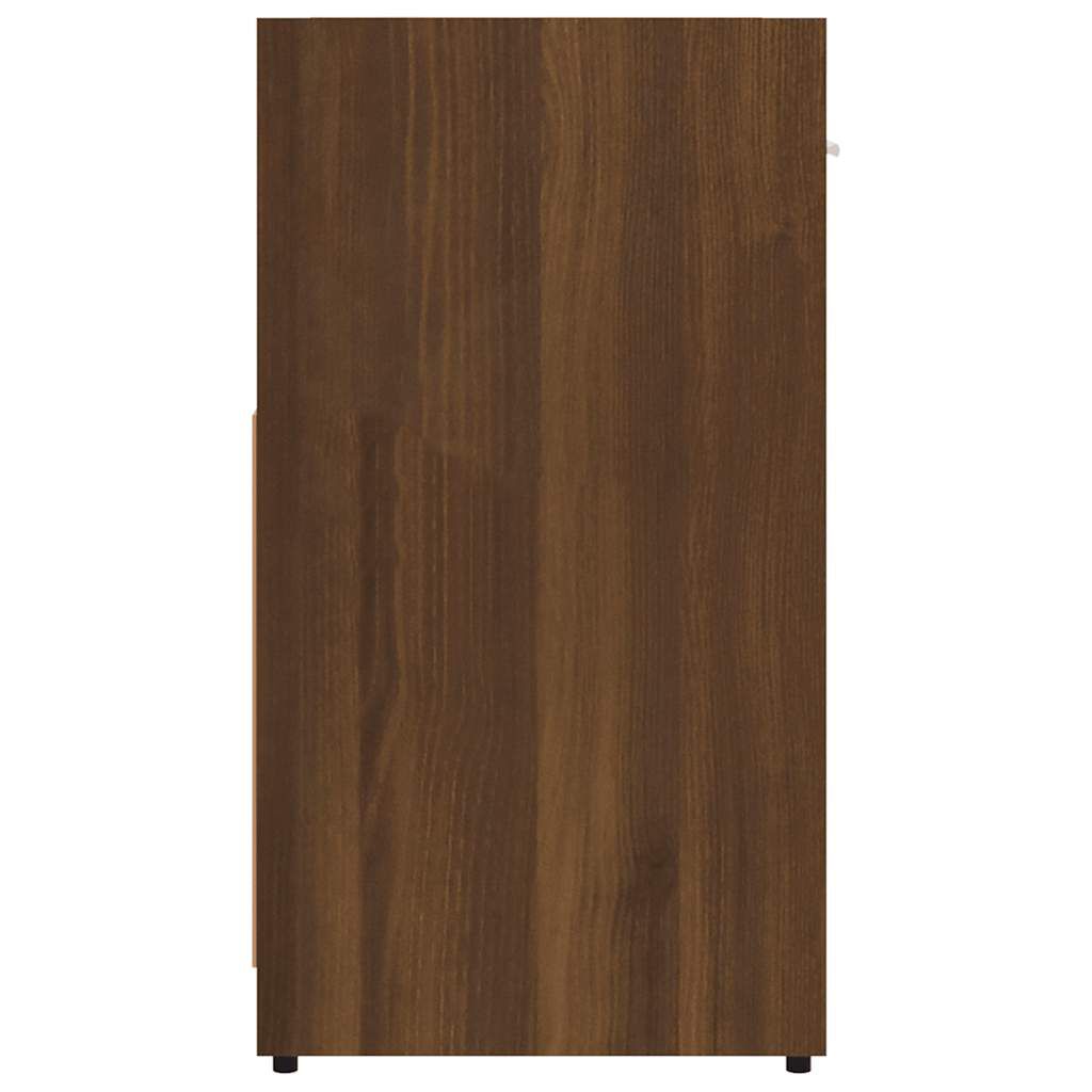 vidaXL Ντουλάπι Μπάνιου Καφέ Δρυς 60x33x60 εκ. Επεξεργασμένο Ξύλο