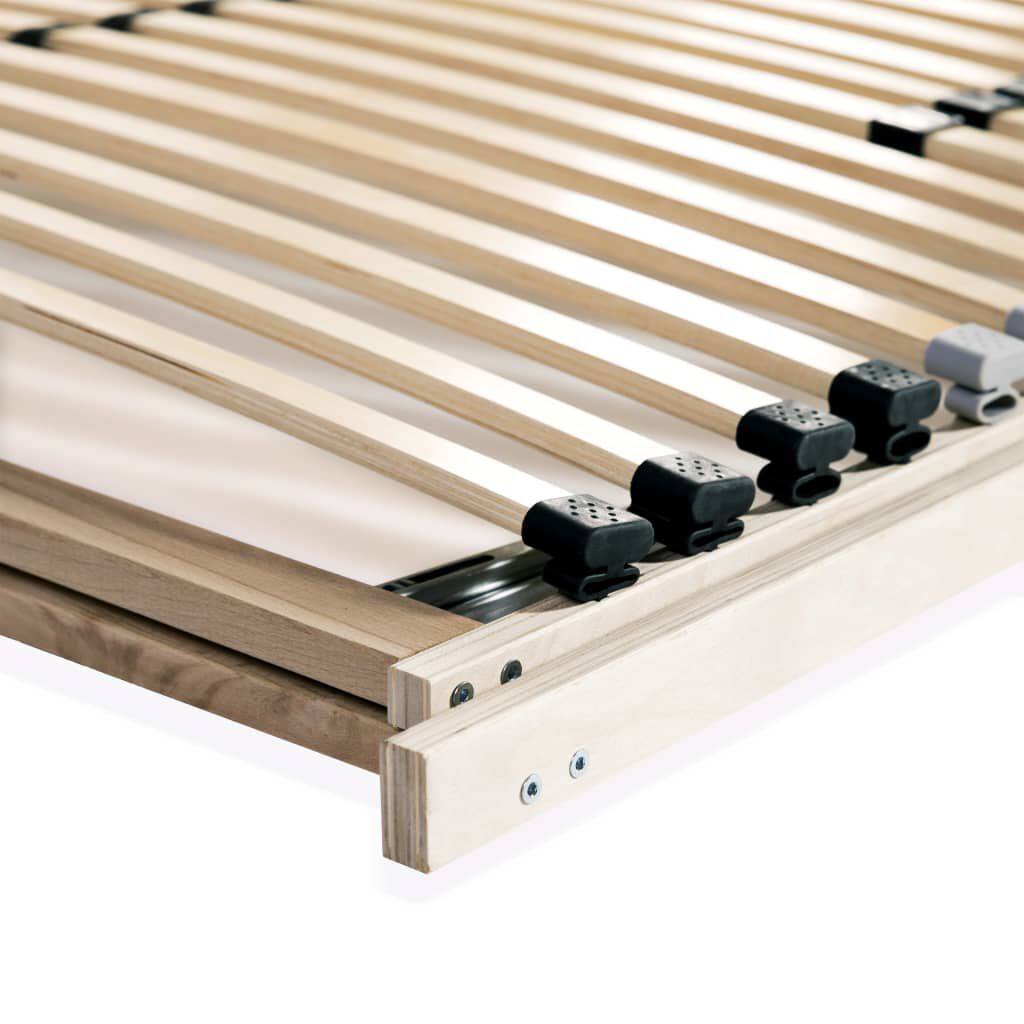 vidaXL Τελάρο Κρεβατιού με 28 Σανίδες & 7 Ζώνες 120 x 200 εκ.