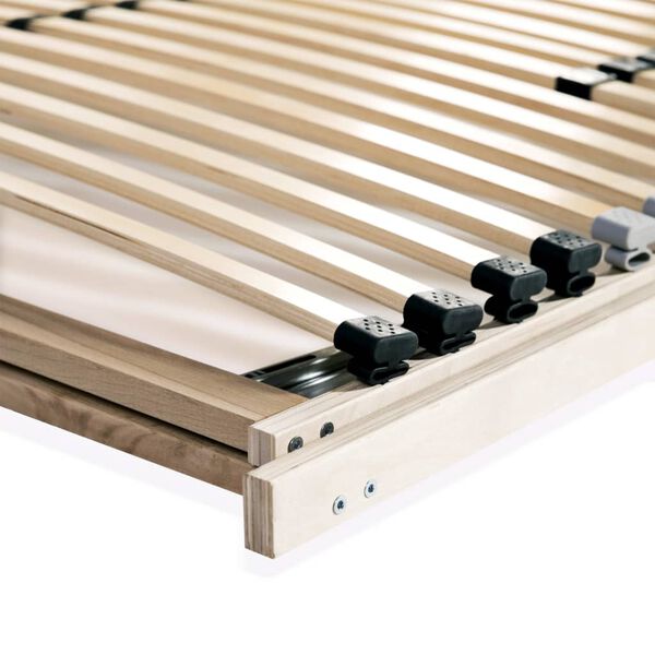vidaXL Τελάρο Κρεβατιού με 28 Σανίδες & 7 Ζώνες 120 x 200 εκ.