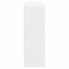 vidaXL Βιβλιοθήκη με Πόρτες Λευκή 136x37x109 εκ. από Επεξεργ. Ξύλο