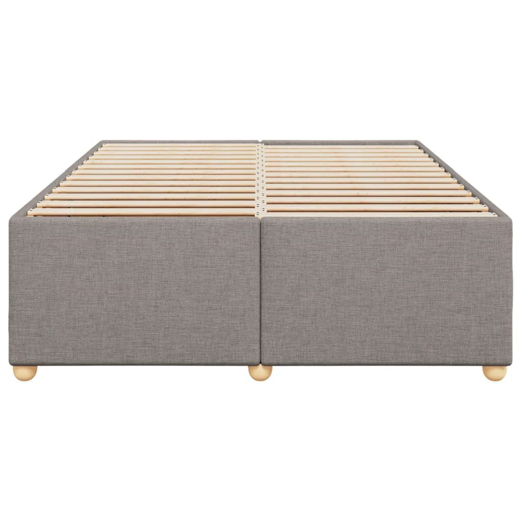 vidaXL Σκελετός Κρεβατιού Χωρίς Στρώμα Taupe 140x190 εκ. Υφασμάτινο