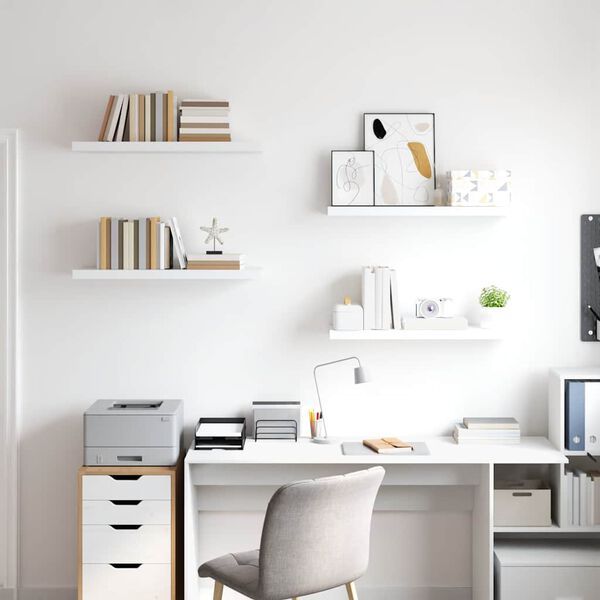 vidaXL &Rho;ά&phi;&iota;&alpha; &Tau;&omicron;ί&chi;&omicron;&upsilon; 4 &tau;&epsilon;&mu;. Ά&sigma;&pi;&rho;&alpha; 80x23,5x3,8 &epsilon;&kappa;. MDF