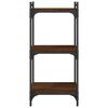 vidaXL Βιβλιοθήκη 3 Επιπέδων Καφέ Δρυς 40 x 30 x 86 εκ. Επεξεργ. Ξύλο