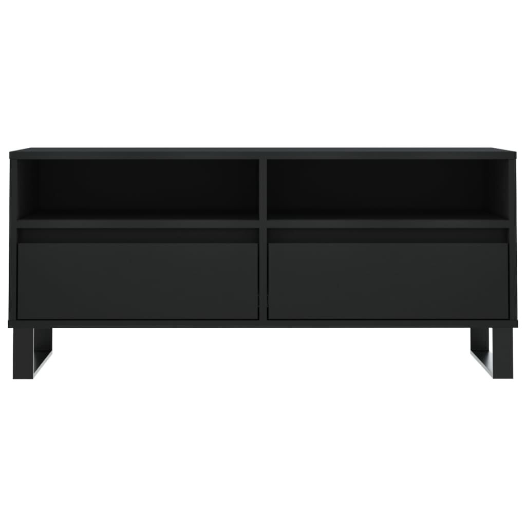 vidaXL Έπιπλο Τηλεόρασης Μαύρο 100x34,5x44,5 εκ. Επεξεργ. Ξύλο