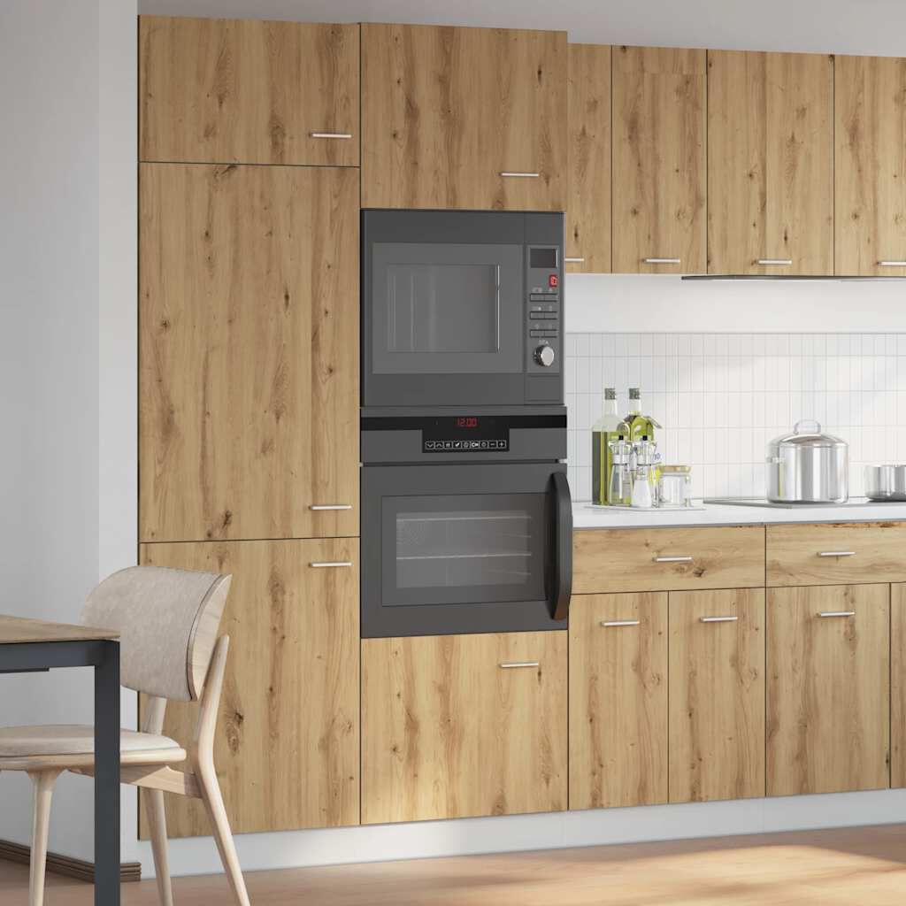 vidaXL Ντουλάπι φούρνου μικροκυμάτων Lyon Artisan Oak