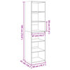 vidaXL Ντουλάπι Sonoma δρυς 50x41x185 εκ. από Επεξεργασμένο Ξύλο
