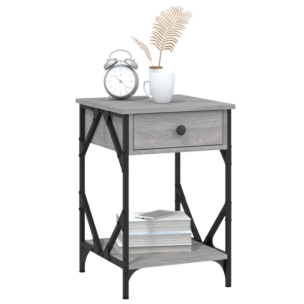 vidaXL Κομοδίνο Γκρι Sonoma 40 x 42 x 60 εκ. από Επεξεργασμένο Ξύλο