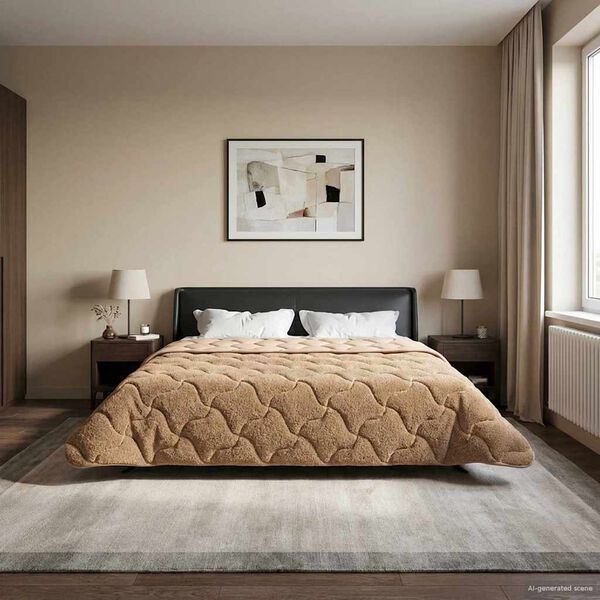 vidaXL &Kappa;&alpha;&lambda;&omicron;&kappa;&alpha;&iota;&rho;&iota;&nu;ό &Pi;&alpha;&pi;&lambda;&omega;&mu;&alpha;&tau;&omicron;&theta;ή&kappa;&eta; &Omicron;&upsilon;&alpha;&nu;&tau;&iota;&nu;&gamma;&kappa; Taupe 200 x 220 cm