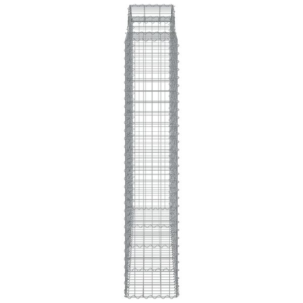 vidaXL Συρματοκιβώτια Τοξωτά 9 τεμ. 200x50x200/220 εκ. Γαλβαν. Ατσάλι