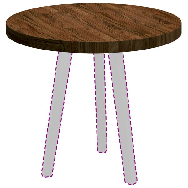 vidaXL &Kappa;&alpha;&pi;ά&kappa;&iota; &tau;&rho;&alpha;&pi;&epsilon;&zeta;&iota;&omicron;ύ &Sigma;&kappa;&omicron;ύ&rho;&omicron; &Kappa;&alpha;&phi;έ &Oslash; 60 x 4 cm &Sigma;&tau;&epsilon;&rho;&epsilon;ό &Xi;ύ&lambda;&omicron; &Delta;&rho;&upsilon;ό&sigmaf;