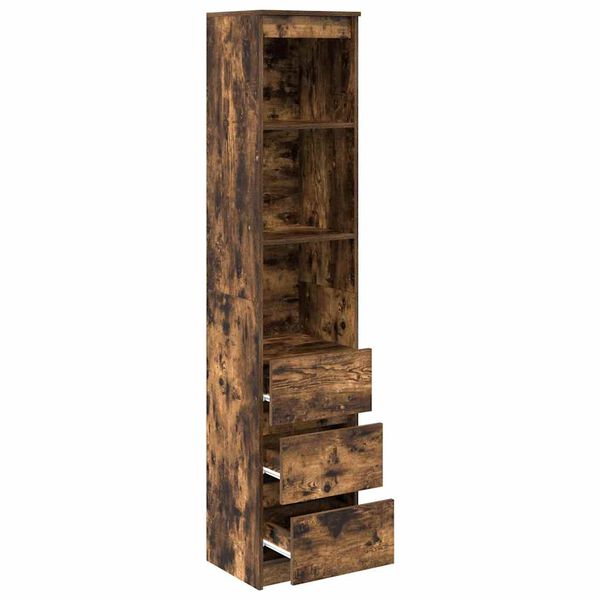 vidaXL Ντουλάπα Καπνιστή δρυς 37,5x35x180 εκ. Επεξεργασμένο Ξύλο