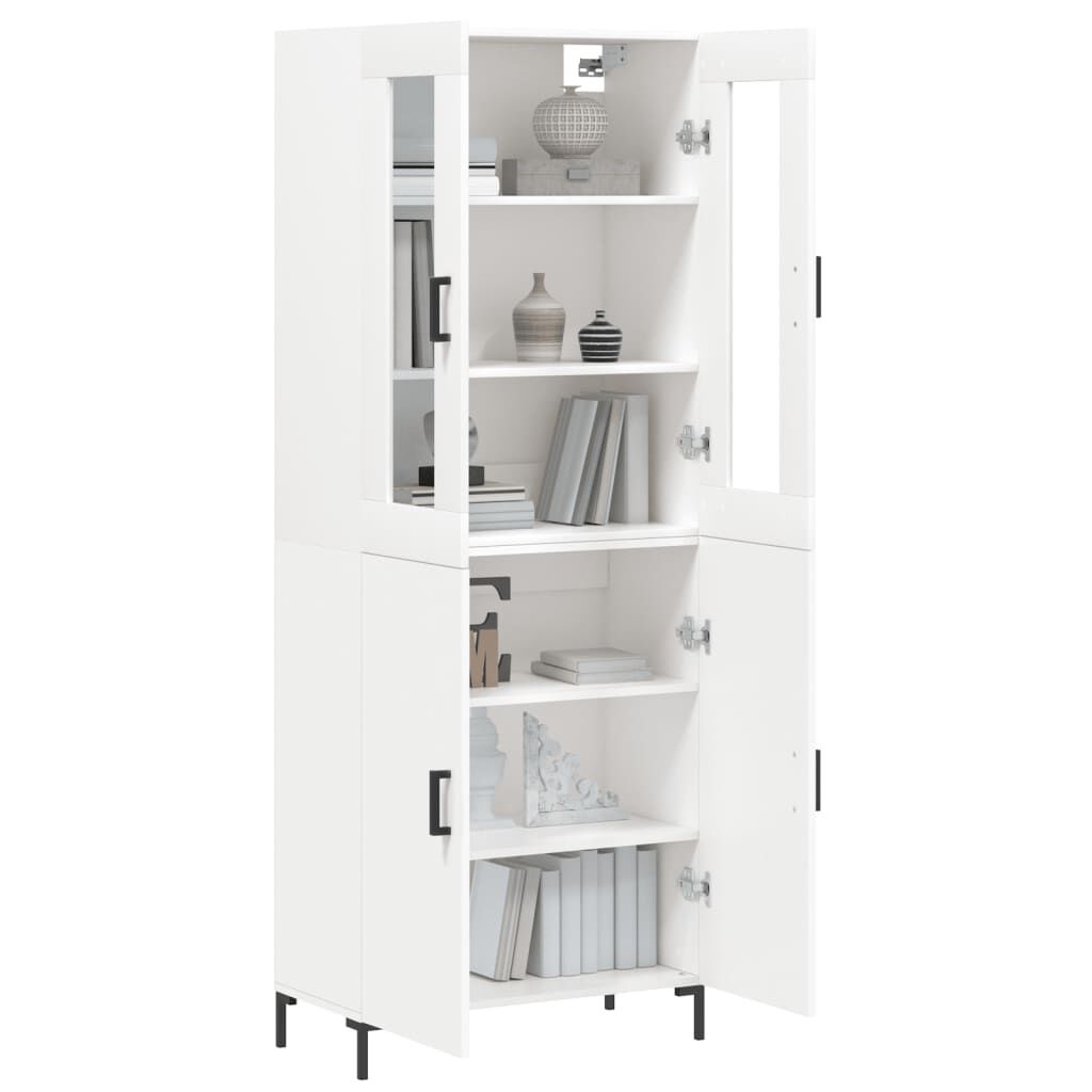 vidaXL Ντουλάπι Λευκό 69,5x34x180 εκ. από Επεξεργασμένο Ξύλο