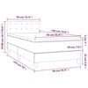 vidaXL &Kappa;&rho;&epsilon;&beta;ά&tau;&iota; Boxspring &mu;&epsilon; &Sigma;&tau;&rho;ώ&mu;&alpha; &Alpha;&nu;&omicron;&iota;&chi;&tau;ό &Gamma;&kappa;&rho;&iota; 90x190 &epsilon;&kappa;. &Upsilon;&phi;&alpha;&sigma;&mu;ά&tau;&iota;&nu;&omicron;