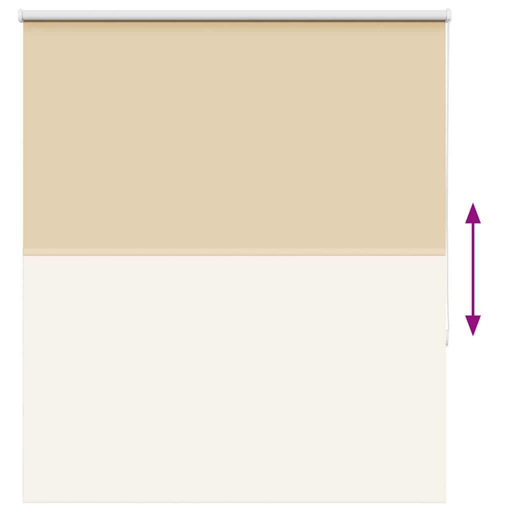 vidaXL Roller Blind Blackout Μπεζ 140x175 cm Πλάτος υφάσματος 136,6cm