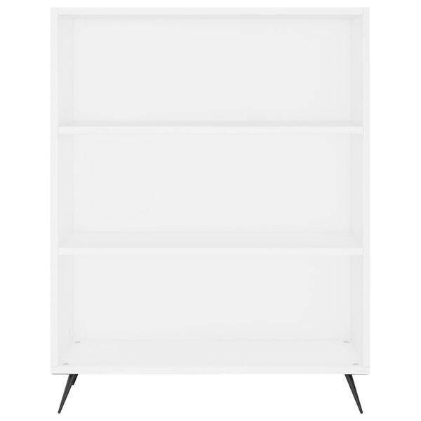 vidaXL Βιβλιοθήκη Λευκή 69,5 x 32,5 x 90 εκ. από Επεξεργασμένο Ξύλο