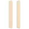 vidaXL Κεφαλάρι με Πτερύγια Κρεμ 83x16x118/128 εκ. Υφασμάτινο