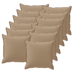 vidaXL &Kappa;ά&lambda;&upsilon;&mu;&mu;&alpha; &Mu;&alpha;&xi;&iota;&lambda;&alpha;&rho;&iota;&omicron;ύ 12 &tau;&mu;&chi;. HOUTEN Taupe 40 x 40 cm &Pi;&omicron;&lambda;&upsilon;&epsilon;&sigma;&tau;έ&rho;&alpha;&sigmaf;