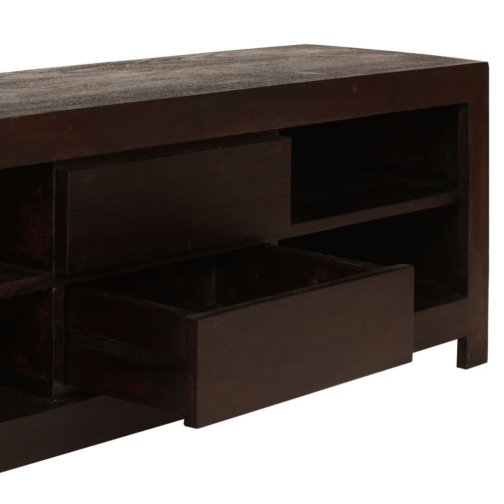 vidaXL Έπιπλο Τηλεόρασης Σκούρο Καφέ 120x30x40 εκ. Μασίφ Ξύλο Ακακίας