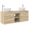 vidaXL &Sigma;&epsilon;&tau; &Nu;&tau;&omicron;&upsilon;&lambda;&alpha;&pi;&iota;ώ&nu; &Mu;&pi;ά&nu;&iota;&omicron;&upsilon; 3 &tau;&mu;&chi;. Sonoma &Delta;&rho;&upsilon;&sigmaf; 49,5 x 41 x 64,5 &epsilon;&kappa;