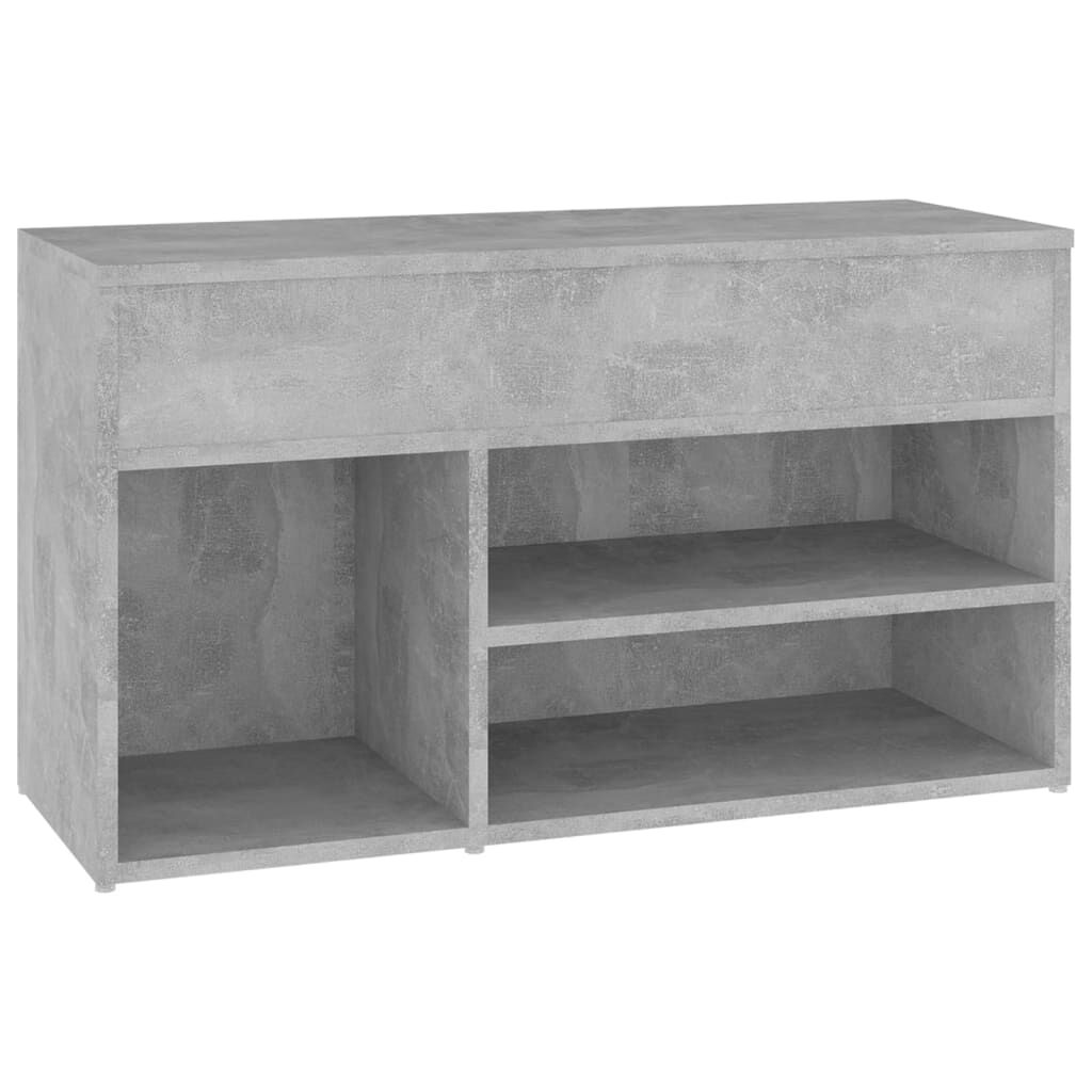 vidaXL Παπουτσοθήκη Γκρι Σκυροδέματος 80 x 30 x 45 εκ. από Επεξ. Ξύλο