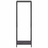 vidaXL Ράφι για καυσόξυλα Μαύρο 34x25x100 cm Ατσάλι ψυχρής έλασης