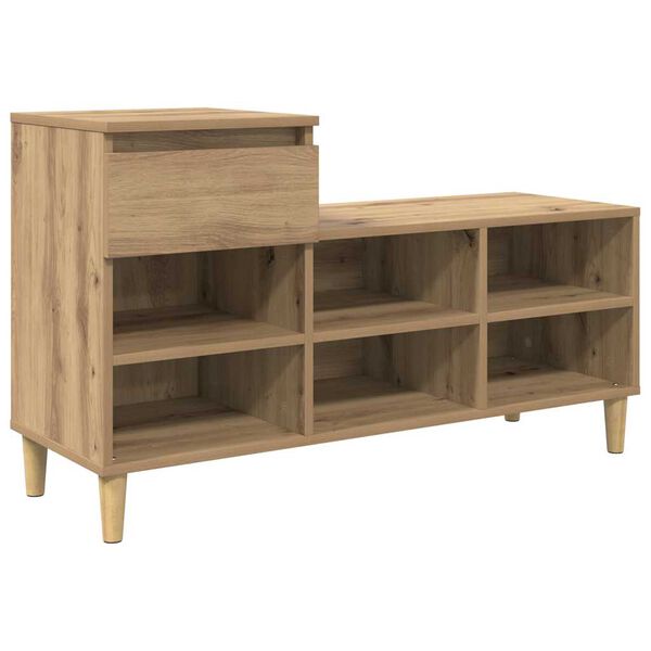 vidaXL &Nu;&tau;&omicron;&upsilon;&lambda;ά&pi;&alpha; &Pi;&alpha;&pi;&omicron;&upsilon;&tau;&sigma;&iota;ώ&nu; &mu;&epsilon; &sigma;&upsilon;&rho;&tau;ά&rho;&iota; Artisan Oak 102 x 36 x 60 &epsilon;&kappa;.