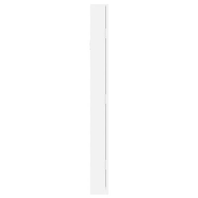 vidaXL Έπιπλο Κοσμημάτων με Καθρέφτη Επιτοίχιο Λευκό 30 x 8,5 x 90 εκ.