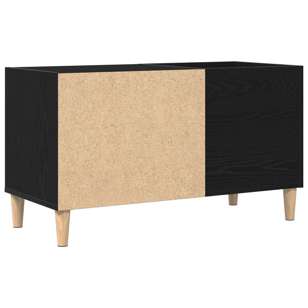 vidaXL Ντουλάπα δίσκων Μαύρο Δρυς 84,5x38x48 εκ Επεξεργασμένο ξύλο
