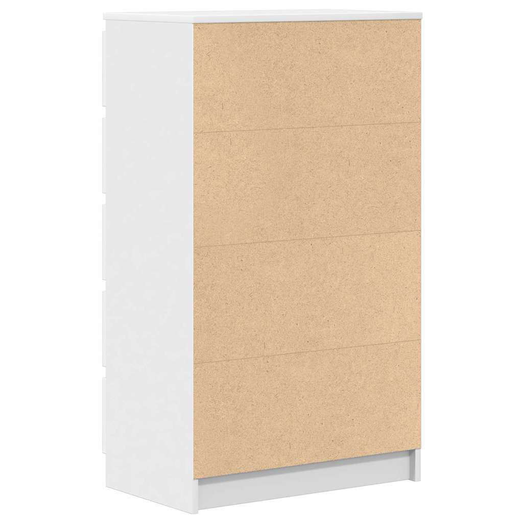 vidaXL Συρταριέρα Λευκή 60 x 36 x 103 εκ. από Επεξεργασμένο Ξύλο