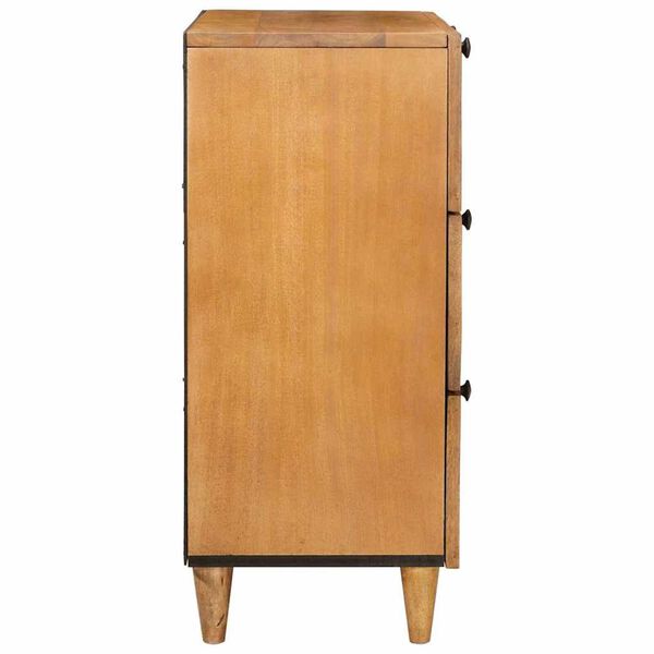 vidaXL Πλαϊνό γραφείο Ανοιχτό καφέ 60 x 33 x 75 cm Μασίφ ξύλο μάνγκο
