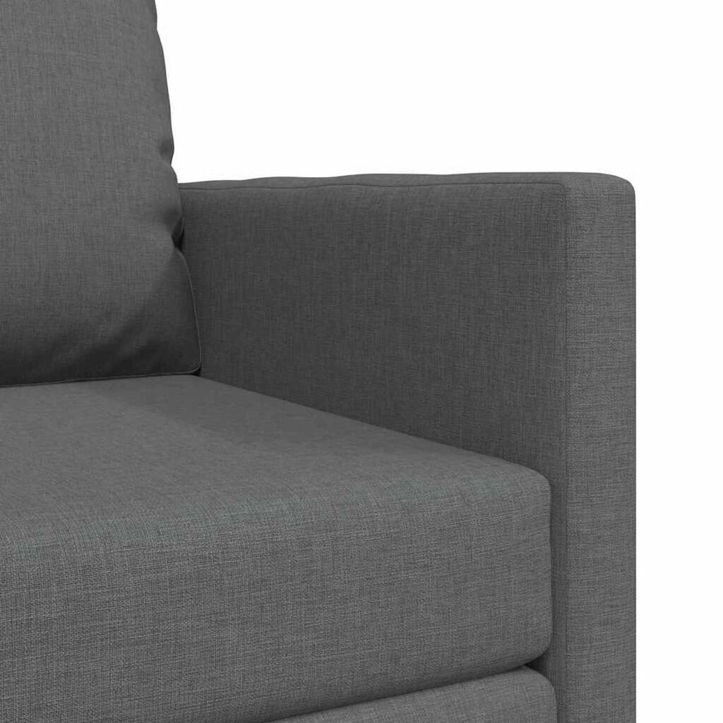 vidaXL Καναπές-Κρεβάτι Δαπέδου 2 σε 1 Σκ. Γκρι 112x174x55 εκ. Ύφασμα