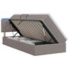 vidaXL LED &Kappa;&rho;&epsilon;&beta;ά&tau;&iota; &alpha;&pi;&omicron;&theta;ή&kappa;&epsilon;&upsilon;&sigma;&eta;&sigmaf; &mu;&epsilon; &sigma;&tau;&rho;ώ&mu;&alpha; Taupe 90 x 200 cm Ύ&phi;&alpha;&sigma;&mu;&alpha;