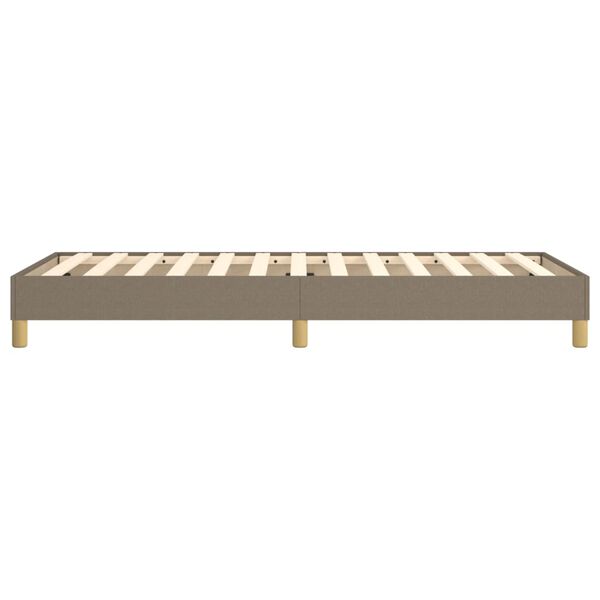 vidaXL Σκελετός Κρεβατιού Χωρίς Στρώμα Taupe 100 x 200 εκ. Υφασμάτινο