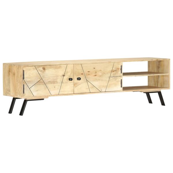 vidaXL Έπιπλο Τηλεόρασης 140 x 30 x 40 εκ. από Μασίφ Ξύλο Μάνγκο