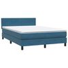 vidaXL &Kappa;&rho;&epsilon;&beta;ά&tau;&iota; Boxspring &mu;&epsilon; &Sigma;&tau;&rho;ώ&mu;&alpha; & LED &sigma;&kappa;&omicron;ύ&rho;&omicron; &mu;&pi;&lambda;&epsilon; 160x220 cm &Beta;&epsilon;&lambda;&omicron;ύ&delta;&iota;&nu;&omicron;