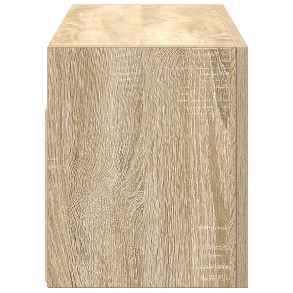 vidaXL ντουλάπι τοίχου μπάνιου Δρυς sonoma 60x25x30 cm Μηχανική ξυλεία