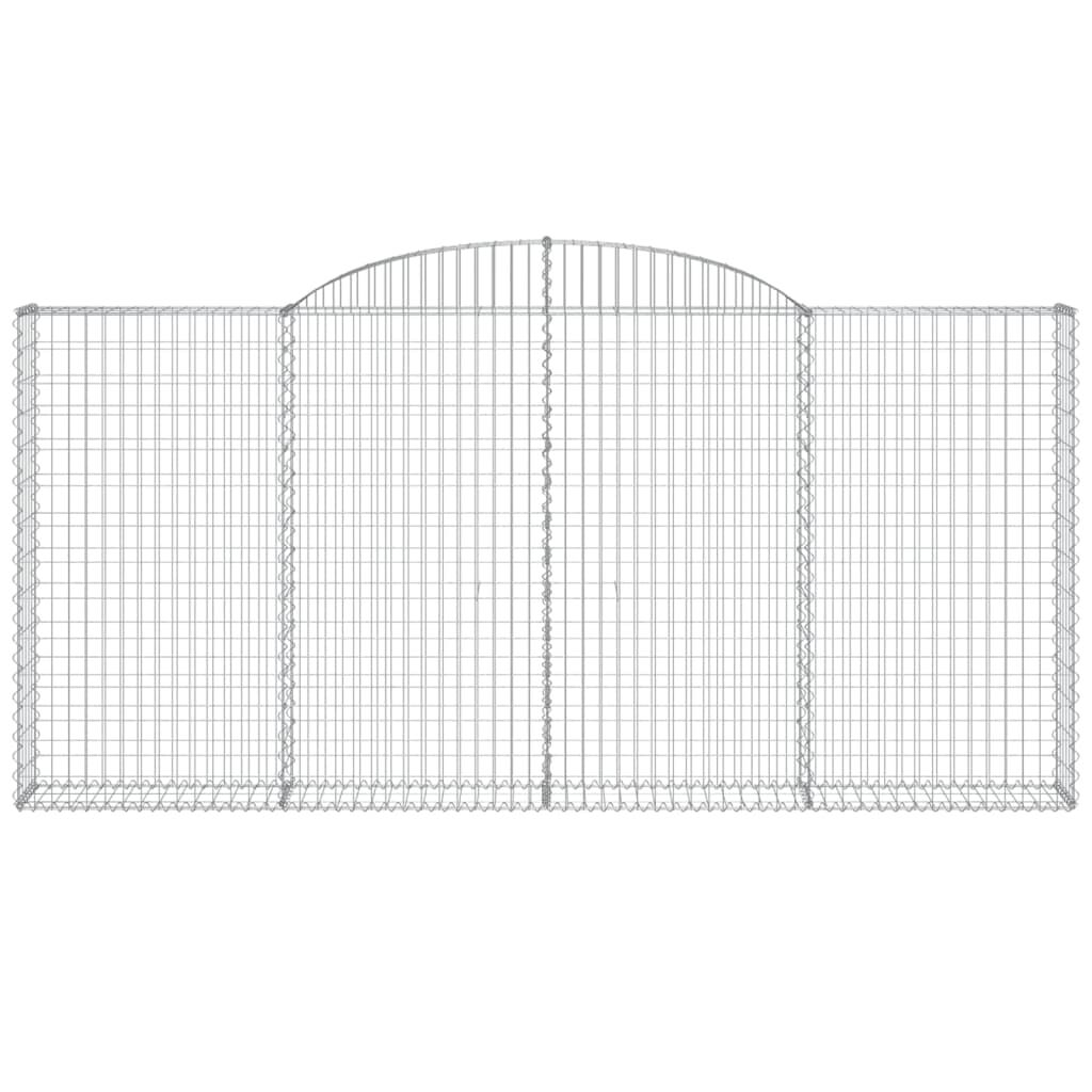 vidaXL Συρματοκιβώτια Τοξωτά 11 τεμ. 300x30x140/160 εκ. Γαλβαν. Ατσάλι