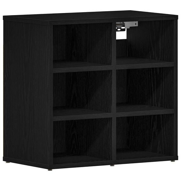 vidaXL Μαύρο Ντουλάπι Παπουτσιών - 52.5 x 30 x 50 εκ.