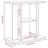 vidaXL Βάση Ενυδρείου Μαύρη Δρυς 60x30x60 εκ. από Τεχνητό Ξύλο