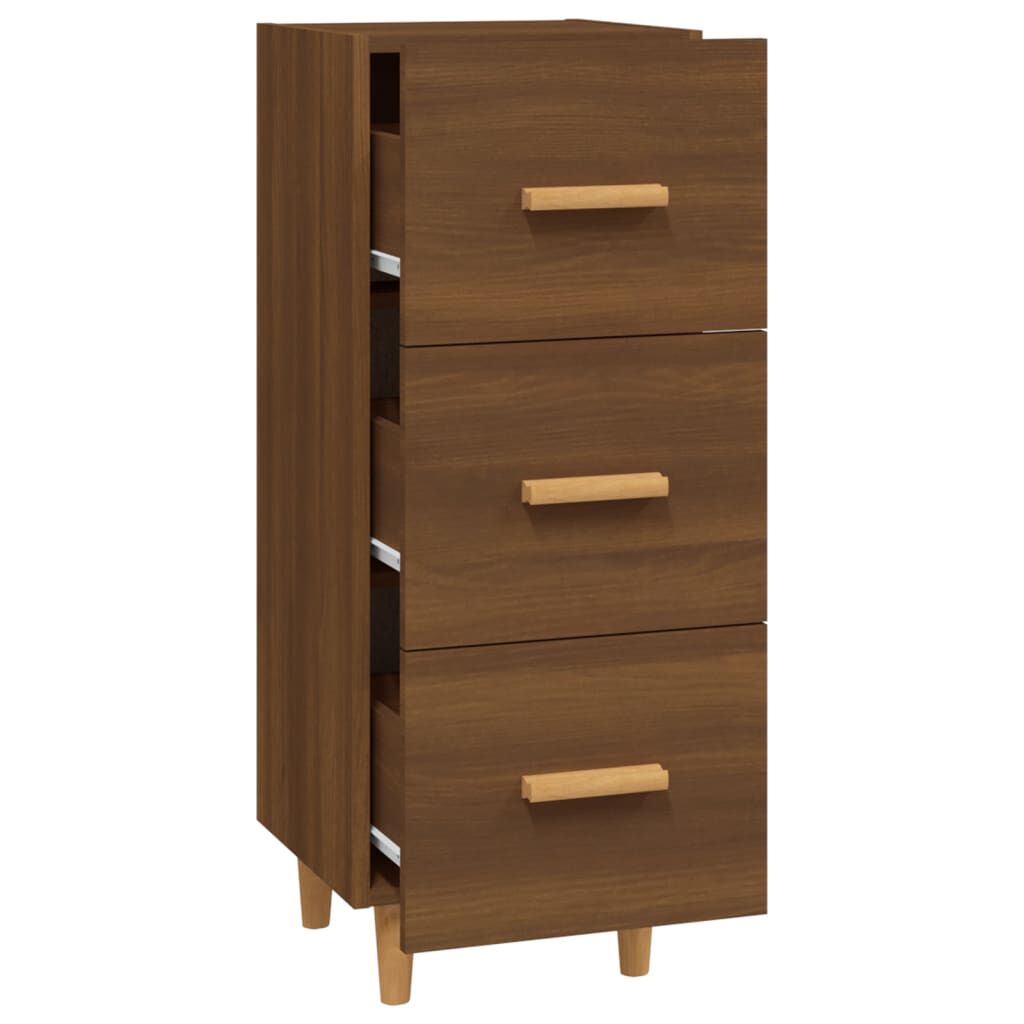 vidaXL Ντουλάπι Καφέ Δρυς 34,5 x 34 x 90 εκ. Επεξεργασμένο Ξύλο