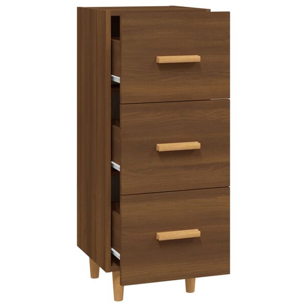 vidaXL Ντουλάπι Καφέ Δρυς 34,5 x 34 x 90 εκ. Επεξεργασμένο Ξύλο