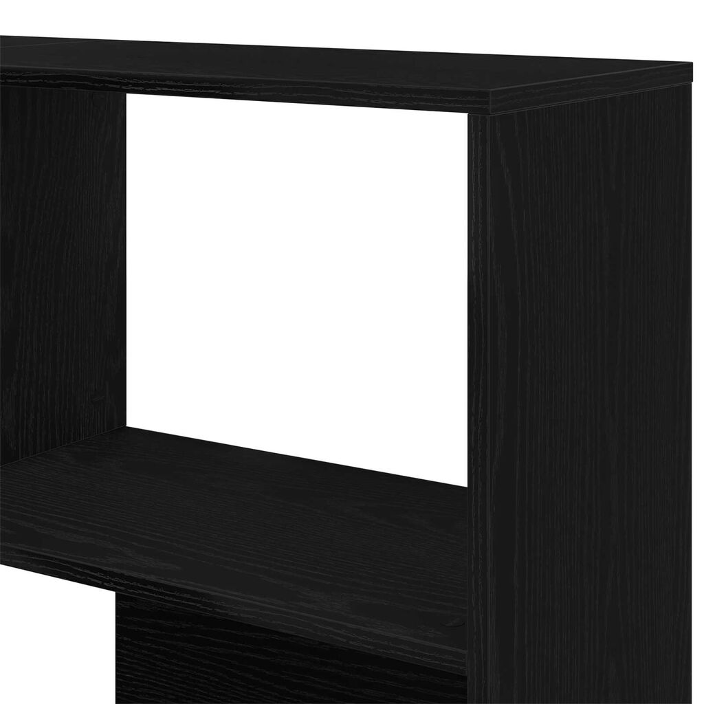 vidaXL Γωνιακό Ντουλάπι Μαύρη Δρυς 140x30x140 εκ Επεξεργασμένο Ξύλο