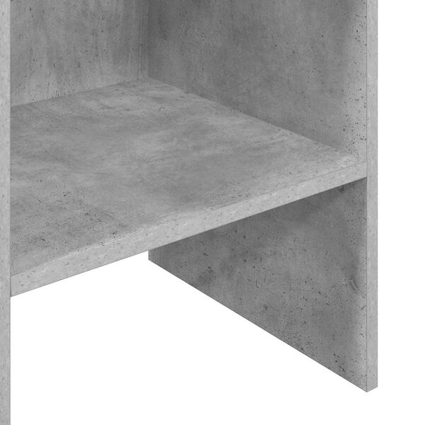 vidaXL Βιβλιοθήκη Γκρι Σκυροδέματος 40 x 35 x 180 εκ. από Επεξ. Ξύλο